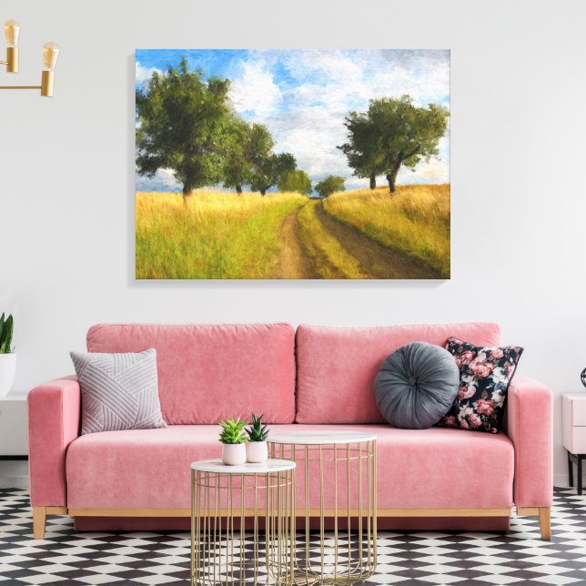Toile Paysage de la route de campagne (Insitu(Salon))