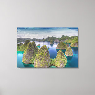 Toile Paysage de l'île de Wayag, Indonésie