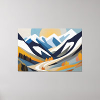 Paysage de montagne Abstrait Décor artistique mode