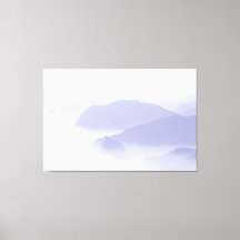 Paysage de montagne Abstrait Nature Périwinkle Ble