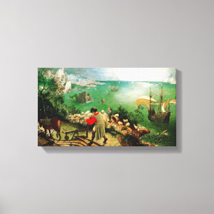 Toile Paysage de Pieter Bruegel avec la chute d'Icarus