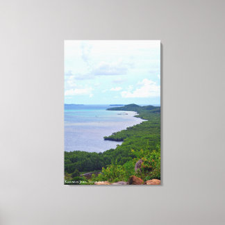 Toile Paysage de plage de côte maritime Photographie de
