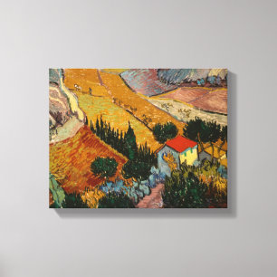 Toile Paysage de Vincent van Gogh   avec la Chambre et