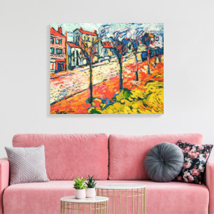 Toile Paysage des banlieues   Maurice de Vlaminck  