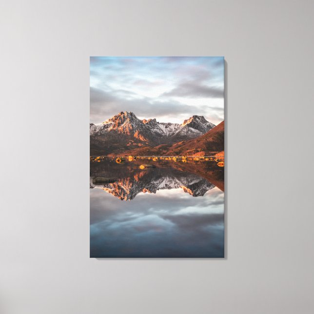 Toile Paysage des monts Norvège (Recto)
