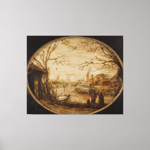 Toile Paysage d'hiver, Jan van de Velde (II)