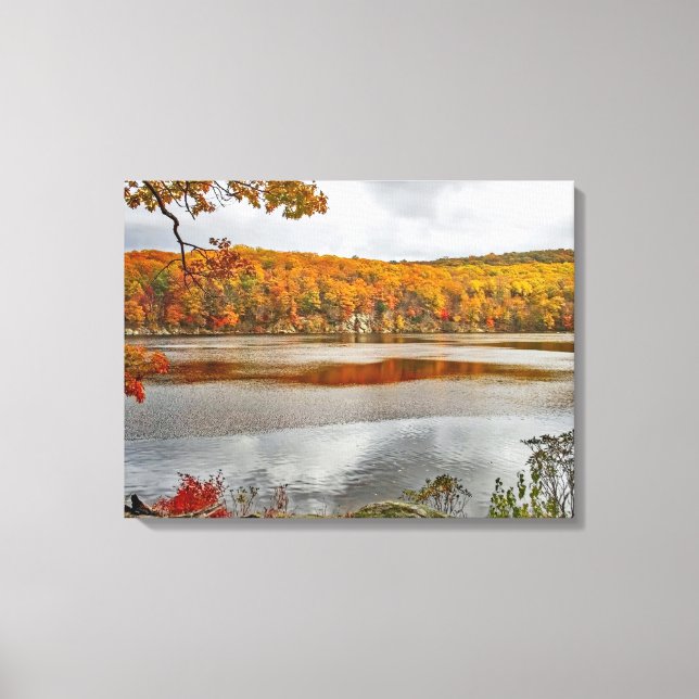 Toile Paysage du nord-est de l'automne (Recto)