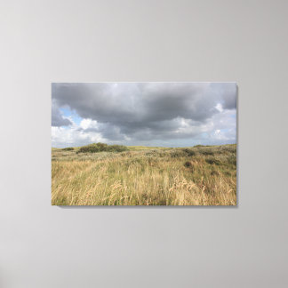 Toile Paysage dunaire rêveur avec le ciel dramatique
