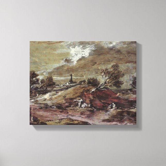 Toile Paysage : Effet tempête, 18e siècle (Recto)