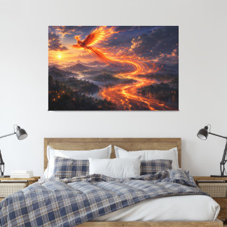 Toile Paysage fantastique de la rivière de lumière de Ph