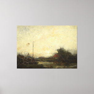 Toile Paysage, Frans Helfferich, 1890 - 1920