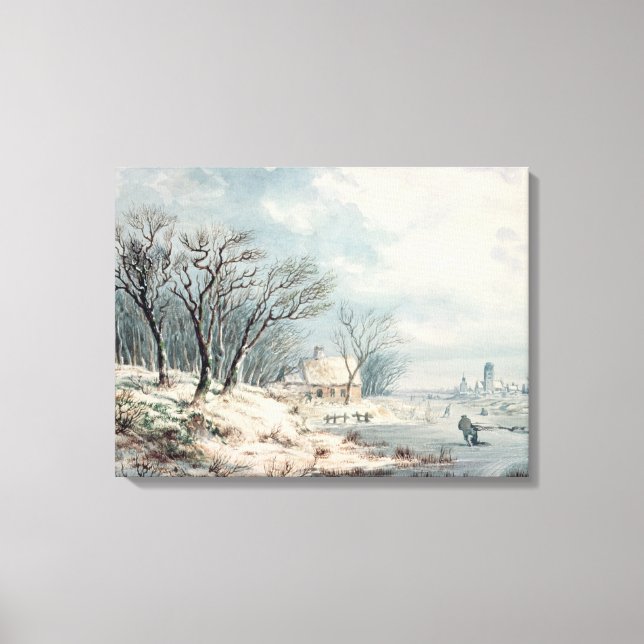 Toile Paysage : Hiver (Recto)