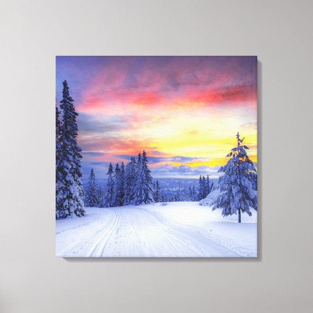 Toile Paysage hivernal (Recto)