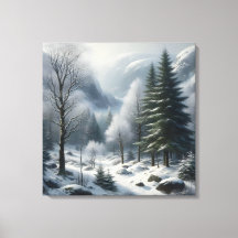 Paysage hivernal avec arbres et neige
