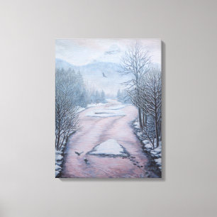 Toile Paysage hivernal peinture 9 Eagles River Imprimer