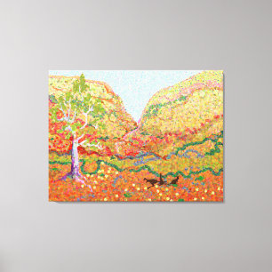 Toile paysage impressionniste de l'Outback australien