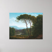 Paysage italien avec pins, Hendrik Voogd, 17 ans