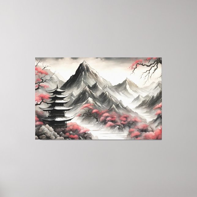 Toile Paysage japonais (Recto)