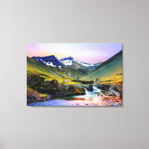 Toile Paysage magnifique Paysage d'Islande
