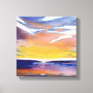 Toile Paysage marin de soirée