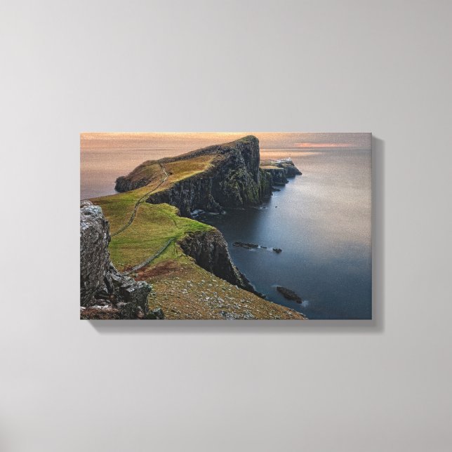 Toile Paysage maritime pittoresque d'Ecosse (Recto)