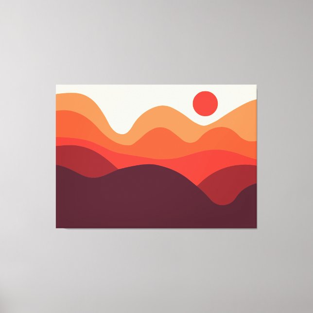 Toile Paysage minimaliste 190821(01) (Recto)