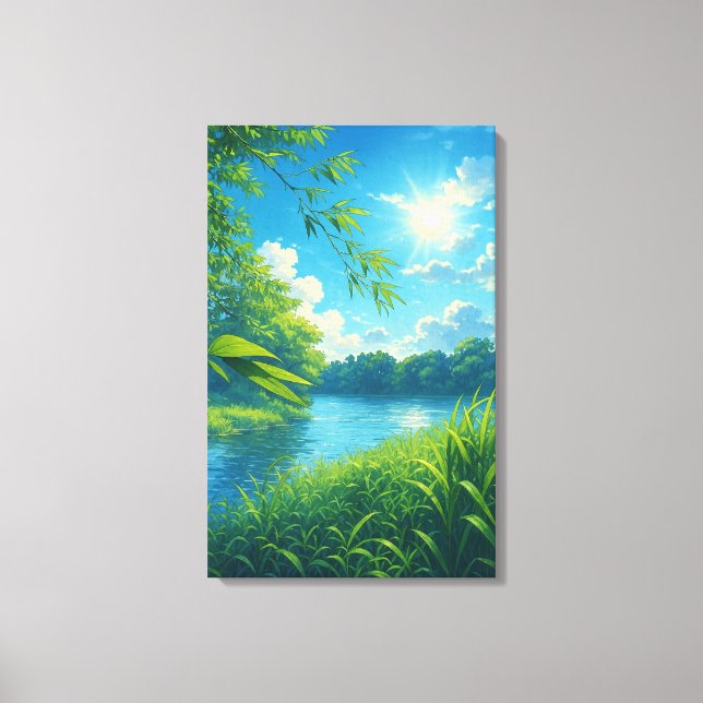 Toile Paysage paisible Rivière Wall Art (Recto)