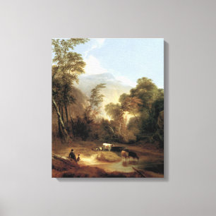 Toile Paysage pastoral Alvan Fisher