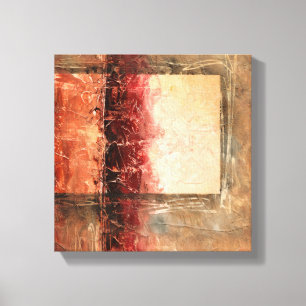 Toile Paysage rouge Abstrait