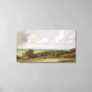 Toile Paysage : Scène de labourage en le Suffolk (un