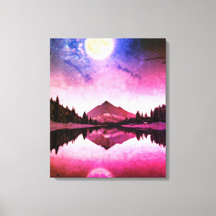 Toile Paysage sous la lumière de la Lune