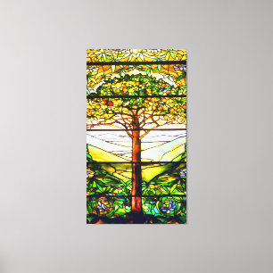 Toile Paysage spirituel Pittoresque Fenêtre Tiffany