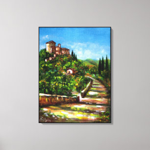TOILE PAYSAGE TOSCANE