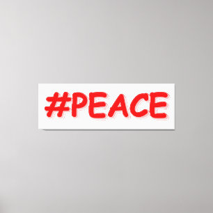 Toile "#PEACE" Mignonne Conception. Commandez dès mainte