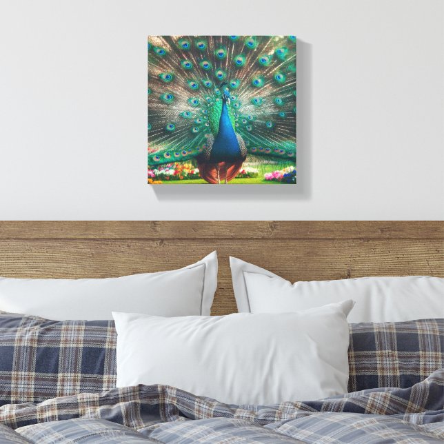 Toile Peacock art canvas (Insitu(Chambre))