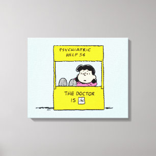 Toile Peanuts   Lucy & the Doctor Is In