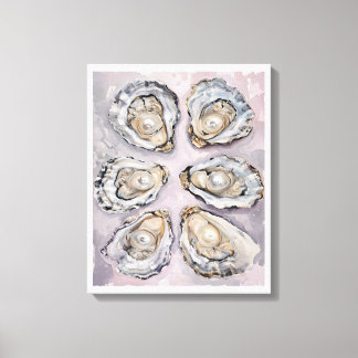 Toile Pearlescent Oyster Art Canvas Wall Art Decor 