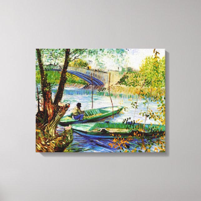 Toile Pêche au printemps Vincent van Gogh (Recto)