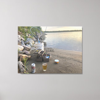 Toile Pêche et bière