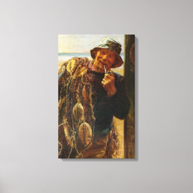 Toile Pêcheur enthousiaste (par Frederick Morgan) (Recto)