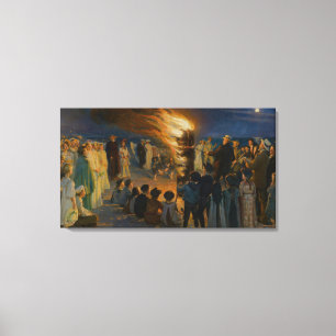 Toile Peder Severin Kroyer - Bonfire de la veille du mil