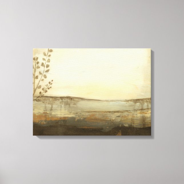 Toile Peinture à l'huile de paysage moderne Sunset (Recto)