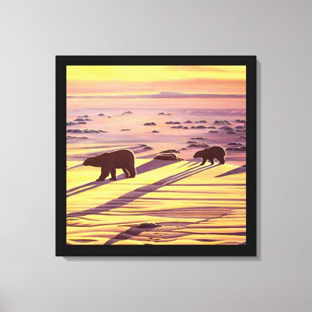 Toile Peinture à l'ours polaire Imprimantes et affiches (Recto)