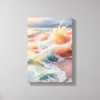 Toile Peinture Abstraite à l'huile pastel