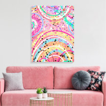 Peinture abstraite : Arches pastel