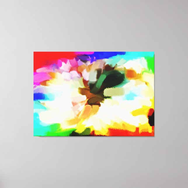 Toile Peinture Abstraite | Art Abstrait 20 (Recto)