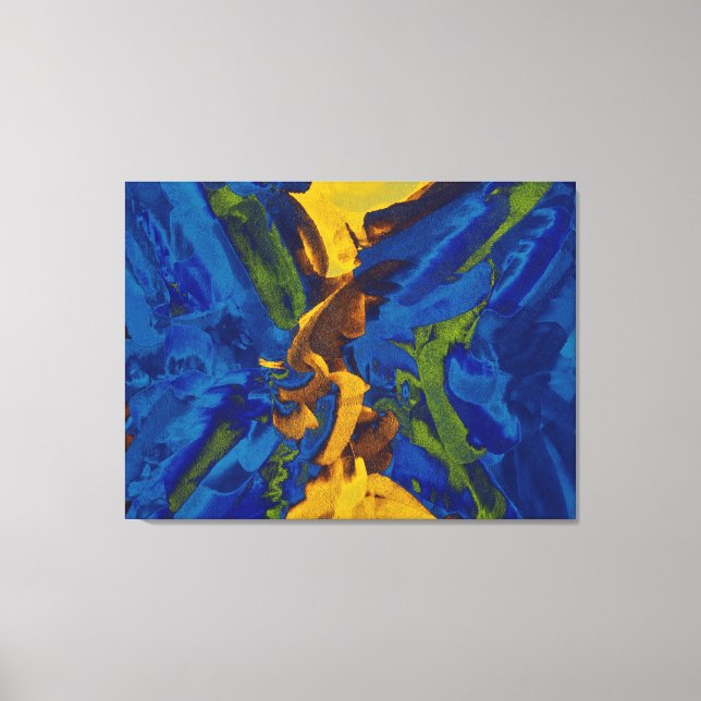 Toile Peinture Abstraite | Art Abstrait 9 (Recto)