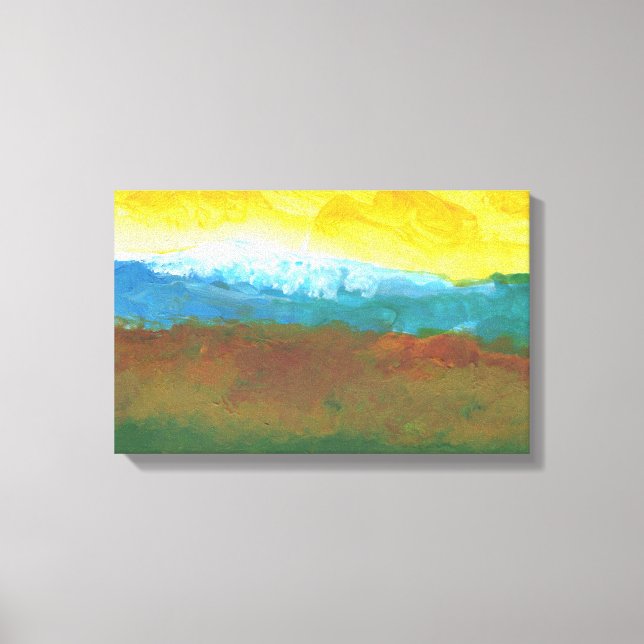 Toile Peinture Abstraite du paysage moderne (Recto)