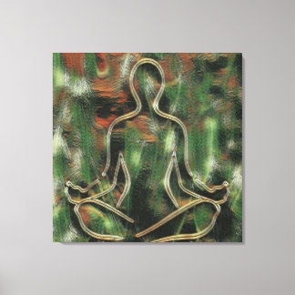 Toile Peinture Abstraite moderne Yoga Méditation Art ver