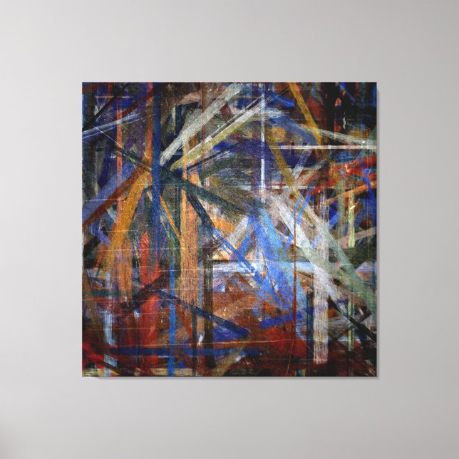 Toile Peinture Abstraite multicolores 2 (Recto)